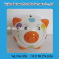 Decorative ceramic frog with crown for money saving,ceramic piggy bank